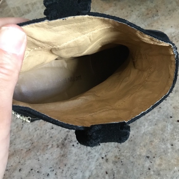 Isabel Marant Etoile Rawson Black Suede Booties - Picture 10 of 13